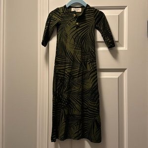 Dwell + Slumber Baby / Newborn Gown in Palmstone Design Worn Once